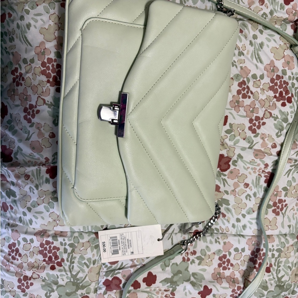 a new day Green Crossbody Bag with Minimalist Design